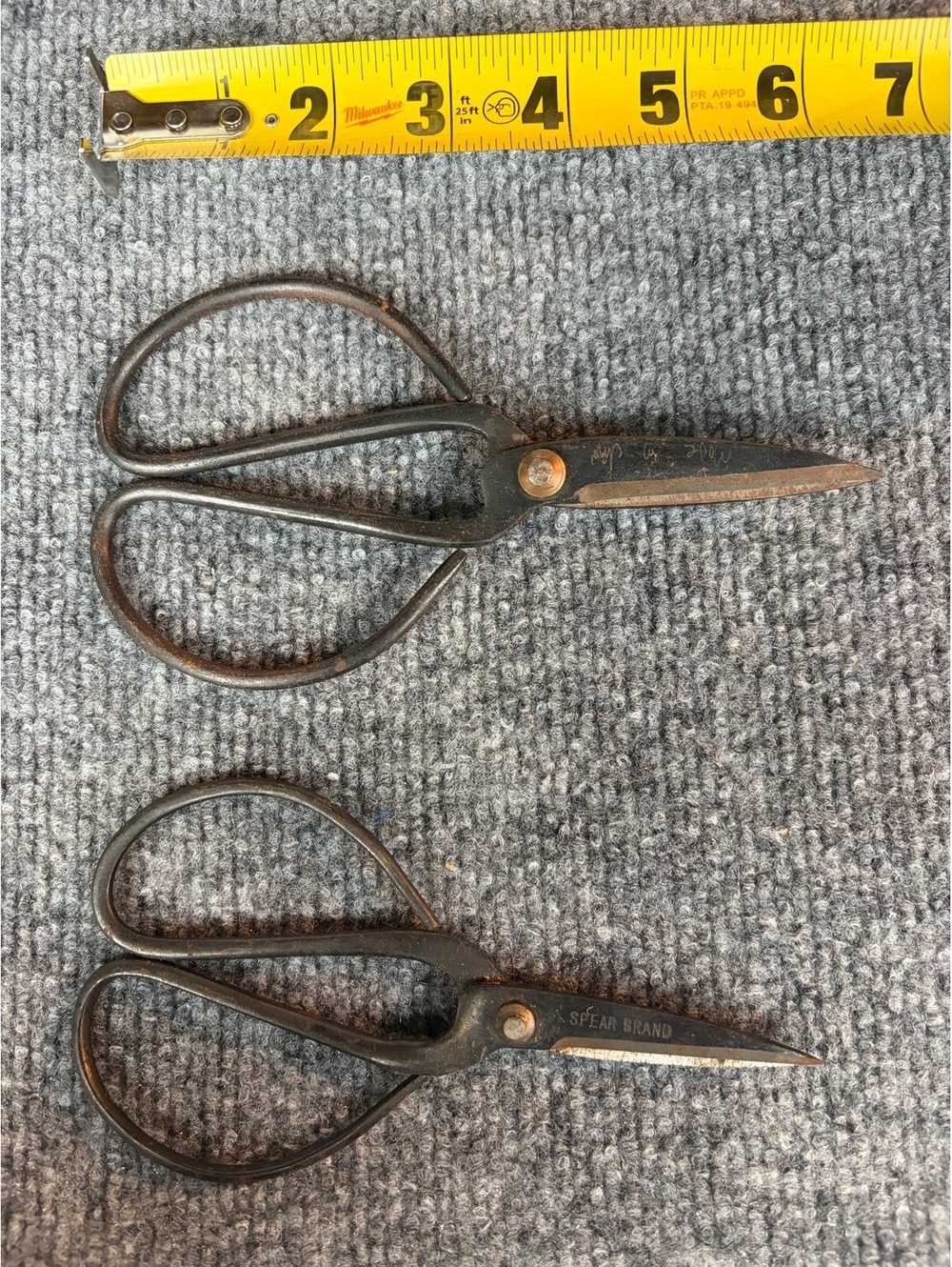 Set Of 2 Vintage Bonsai Tree Trimming Scissors Metal Large Hand Openings